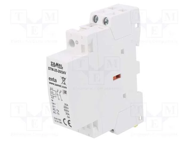 Contator: 2-De Polo de Instala&ccedil;&atilde;o, 25a, 24vdc, No X2, -5&divide;60c