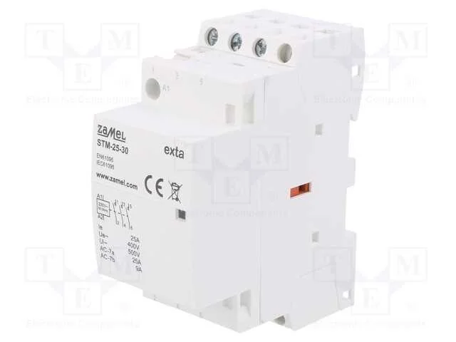 Contator: 3-De Polo de Instalação, 25a, 230vac, No X3, -5÷60c