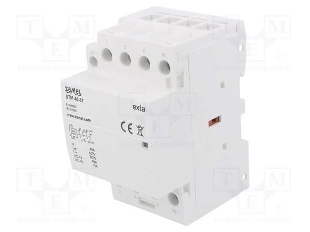 Contator: 4-De Polo de Instalação, 40a, 230vac, Nc + No X3