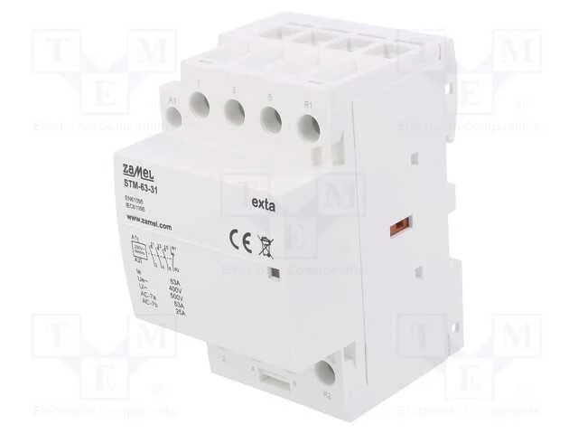 Contator: 4-de polo de instalação, 63A, 230VAC, N.