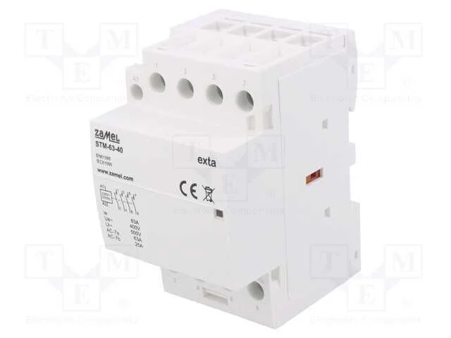 Contator: 4-De Polo de Instalação, 63a, 230vac, No X4, -5÷60c