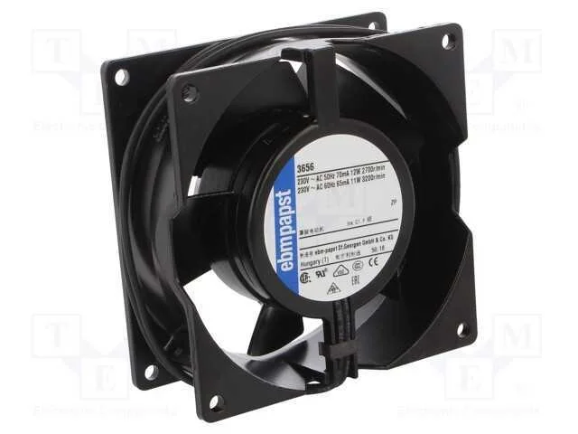 Ventilador: AC, transversal, 230VAC, 92,5x92,5x38.