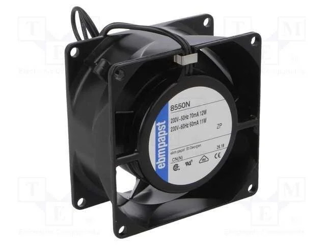 Ventilador: Ac, Transversal, 230vac, 80x80x38mm, 50m3/H, 30dba