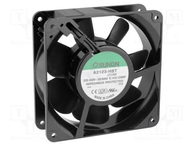 Ventilador: Ac, Transversal, 230vac, 120x120x38mm, 210m3/H(+10%)