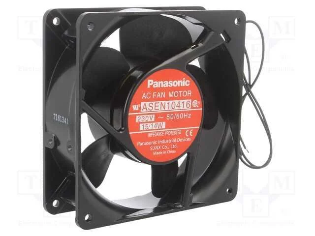 Ventilador: Ac, Transversal, 230vac, 120x120x38mm, 150m3/H, 37dba