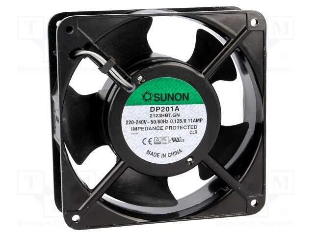 Ventilador: Ac, Transversal, 230vac, 120x120x38mm, 148m3/H(+10%)