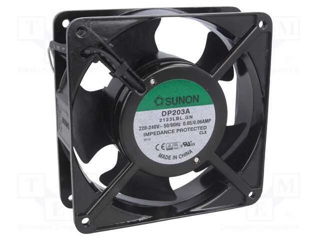 Ventilador: Ac, Transversal, 230vac, 120x120x38mm, 122m3/H(+10%)