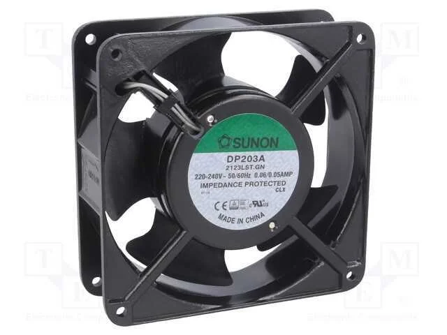 Ventilador: Ac, Transversal, 230vac, 120x120x38mm, 119m3/H(+10%)