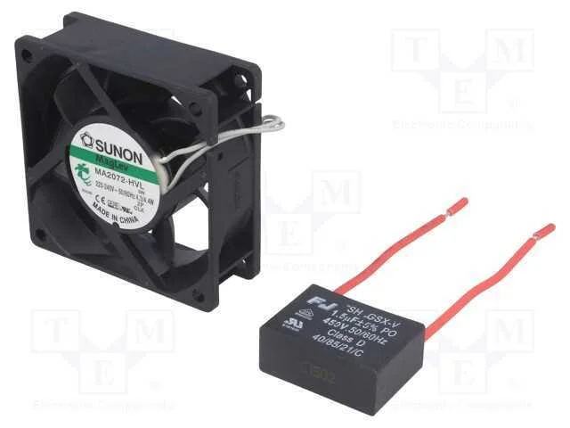 Ventilador: Ac, Transversal, 230vac, 70x70x25mm, 47,6m3/H, 30dba