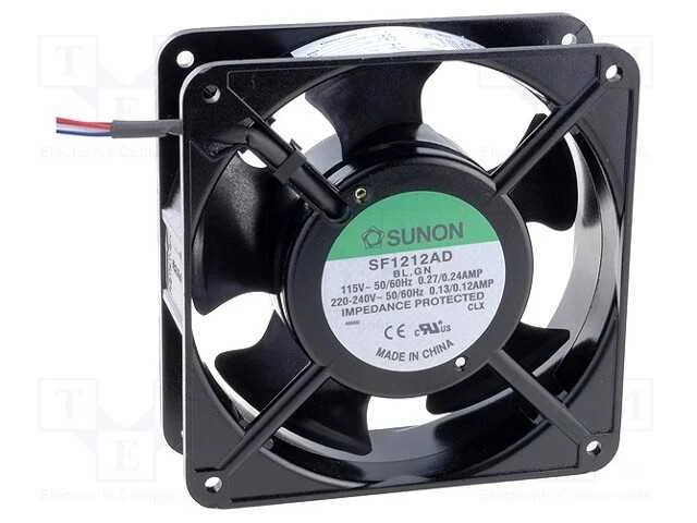 Ventilador: Ac, Transversal, 115/230vac, 120x120x38mm, 49dba