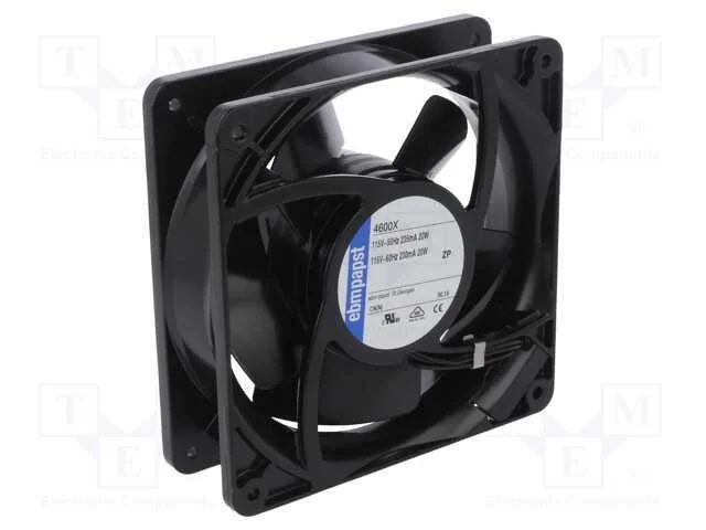 Ventilador: Ac, Transversal, 115vac, 119x119x38mm, 180m3/H, 50dba