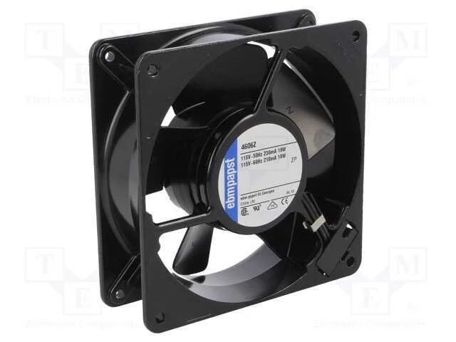 Ventilador: Ac, Transversal, 115vac, 119x119x38mm, 180m3/H, 45dba