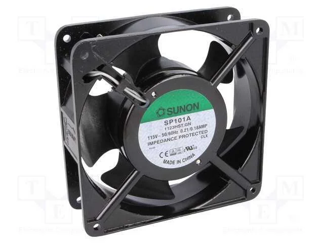 Ventilador: Ac, Transversal, 115vac, 120x120x38mm, 144,41m3/H