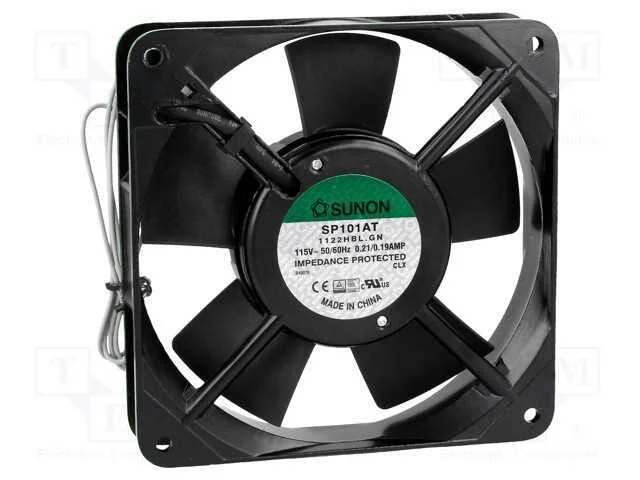 Ventilador: Ac, Transversal, 115vac, 120x120x25mm, 132m3/H(+7%)