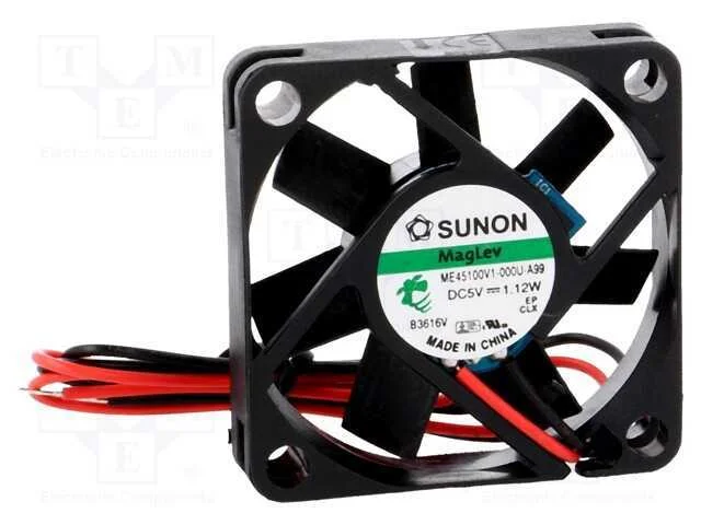 Ventilador: DC, transversal, 5VDC, 45x45x10mm, 15.