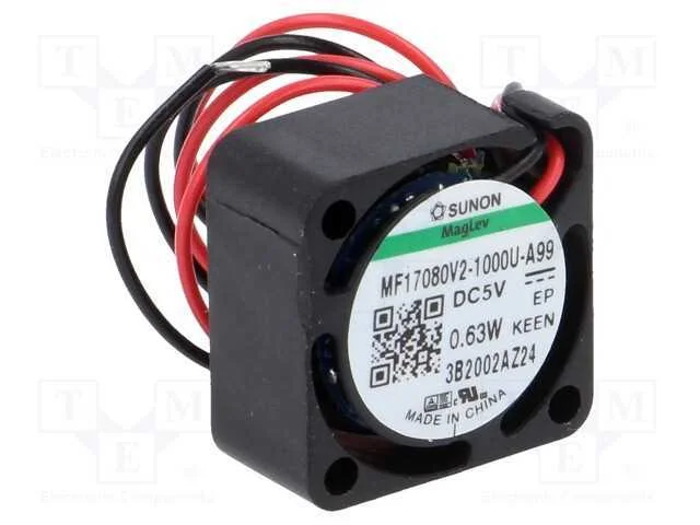 Ventilador: DC, transversal, 5VDC, 17x17x8mm, 1,1.