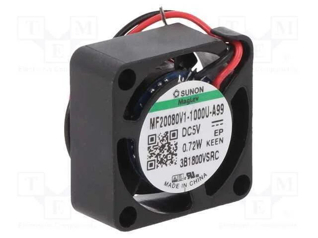 Ventilador: DC, transversal, 5VDC, 20x20x8mm, 2,7.