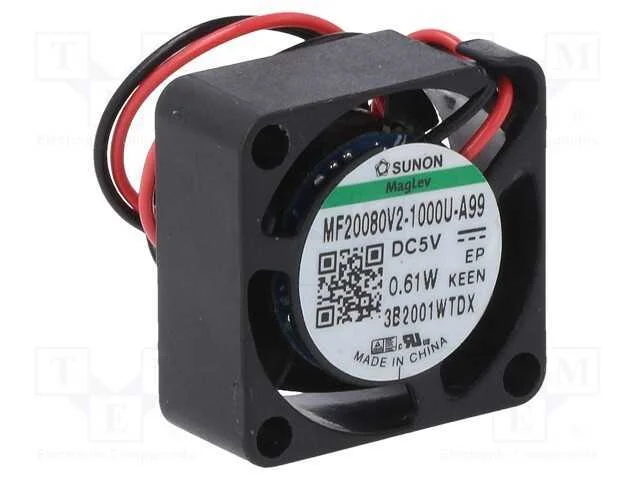 Ventilador: DC, transversal, 5VDC, 20x20x8mm, 2,2.