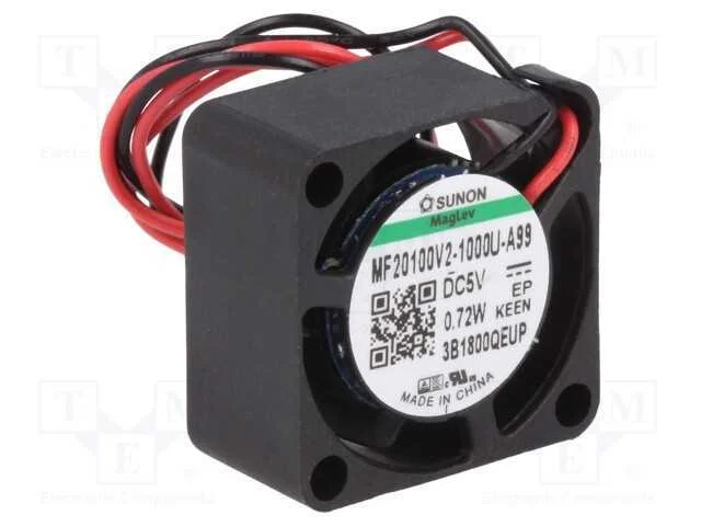 Ventilador: DC, transversal, 5VDC, 20x20x10mm, 2,.