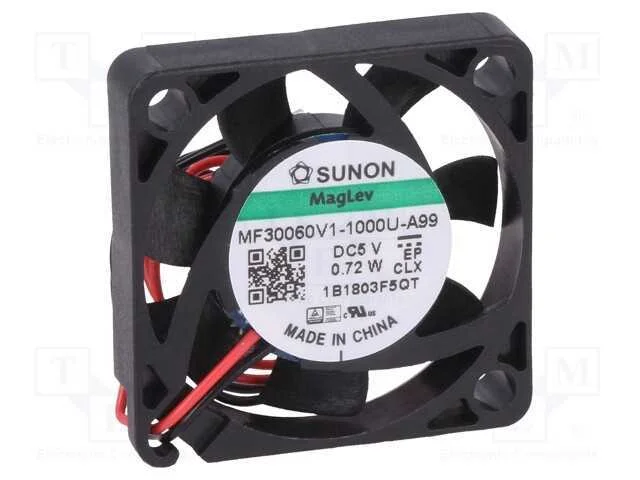 Ventilador: DC, transversal, 5VDC, 30x30x6mm, 8,2.