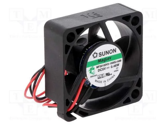 Ventilador: DC, transversal, 5VDC, 30x30x10mm, 7,.