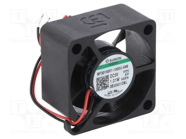 Ventilador: DC, transversal, 5VDC, 30x30x15mm, 10.