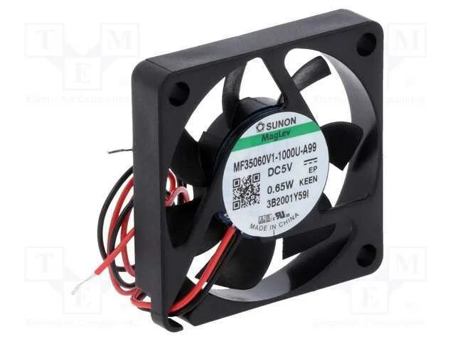 Ventilador: DC, transversal, 5VDC, 35x35x6mm, 9,3.