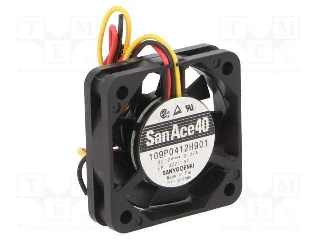 Ventilador: Dc, Transversal, 12vdc, 40x40x10mm, 9m3/H, 25dba