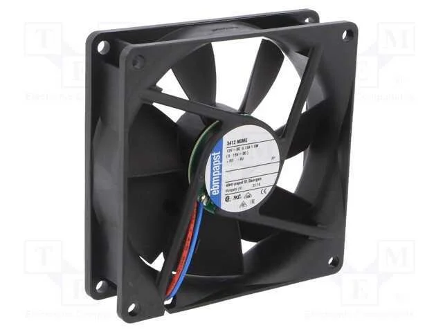 Ventilador: Dc, Transversal, 12vdc, 92x92x25mm, 72m3/H, 28dba