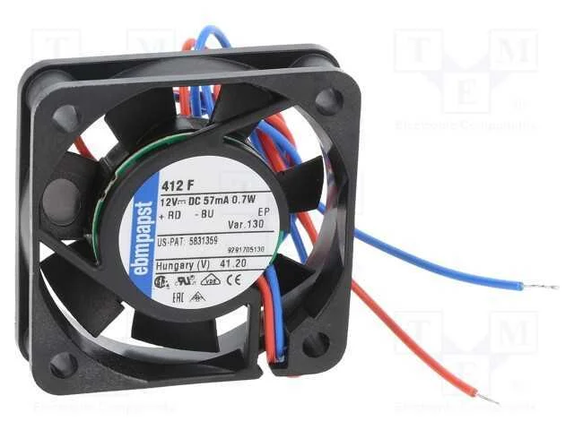 Ventilador: Dc, Transversal, 12vdc, 40x40x10mm, 8m3/H, 22,1dba