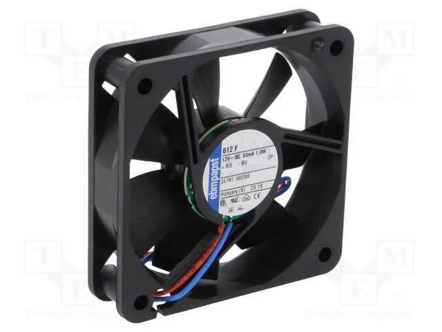 Ventilador: Dc, Transversal, 12vdc, 60x60x15mm, 29m3/H, 27dba