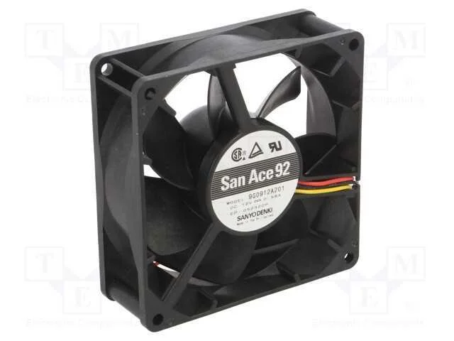 Ventilador: Dc, Transversal, 12vdc, 92x92x32mm, 150m3/H, 44dba