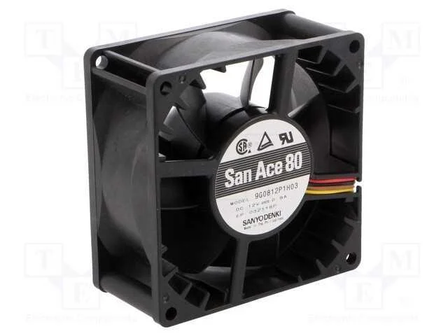 Ventilador: Dc, Transversal, 80x80x38mm, 138m3/H, 49dba, Esférico
