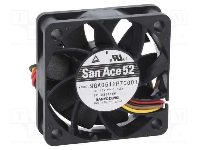 Ventilador: Dc, Transversal, 12vdc, 52x52x15mm, 30m3/H, 38dba