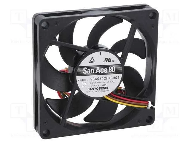 Ventilador: Dc, Transversal, 12vdc, 80x80x15mm, 86,4m3/H, 41dba