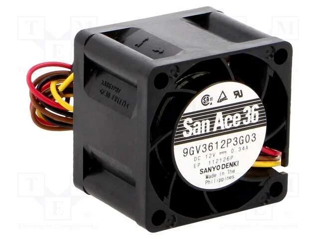 Ventilador: Dc, Transversal, 12vdc, 36x36x28mm, 24m3/H, 52dba