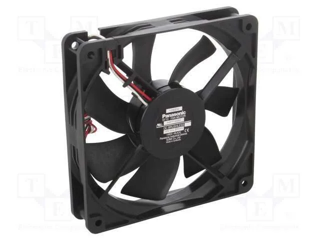Ventilador: Dc, Transversal, 12vdc, 120x120x25mm, 114m3/H, 30dba