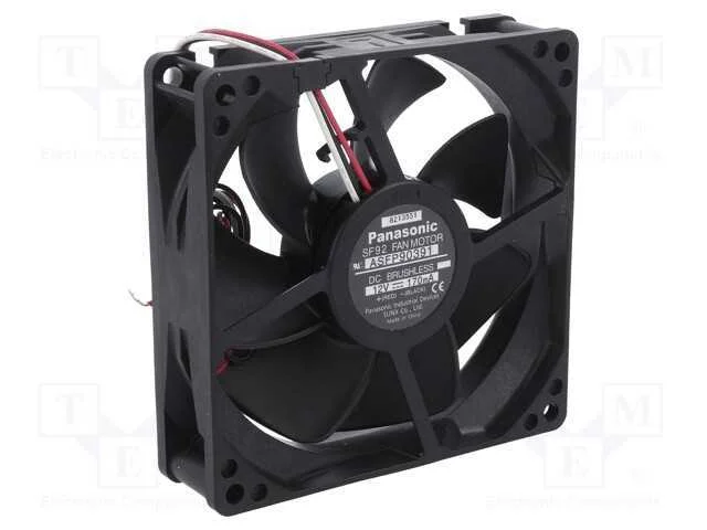 Ventilador: Dc, Transversal, 12vdc, 92x92x25mm, 7.