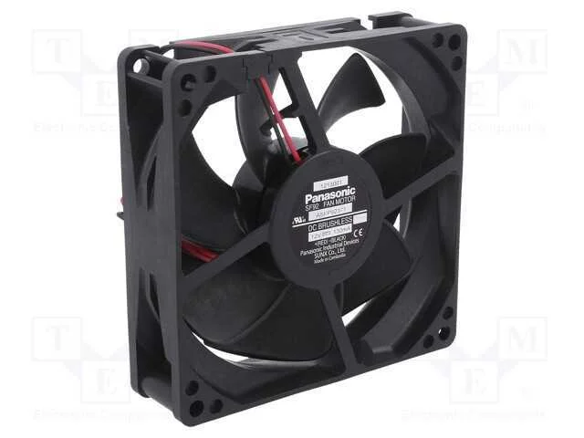 Ventilador: Dc, Transversal, 12vdc, 92x92x25mm, 6.