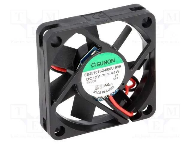 Ventilador: Dc, Transversal, 12vdc, 45x45x10mm, 15,6m3/H, 27dba