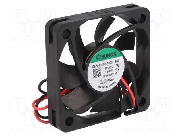 Ventilador: Dc, Transversal, 12vdc, 50x50x10mm, 21,97m3/H, 30,7dba