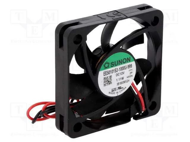 Ventilador: Dc, Transversal, 12vdc, 50x50x10mm, 18,59m3/H, 25,6dba