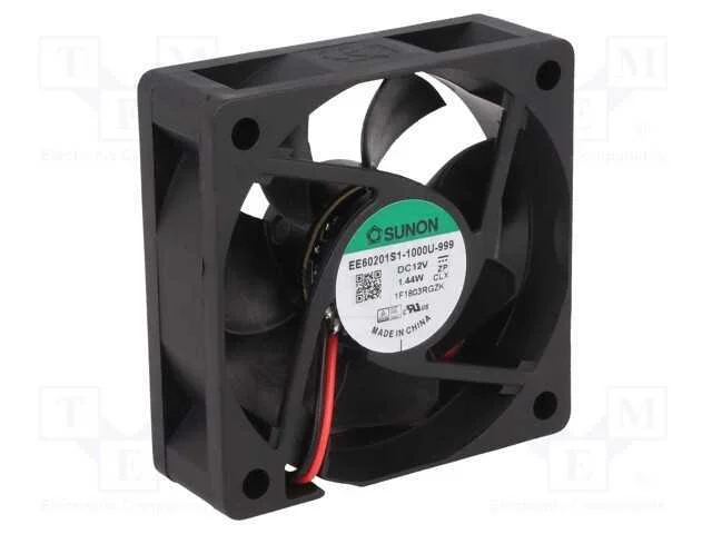 Ventilador: Dc, Transversal, 12vdc, 60x60x20mm, 38,19m3/H, 32,5dba