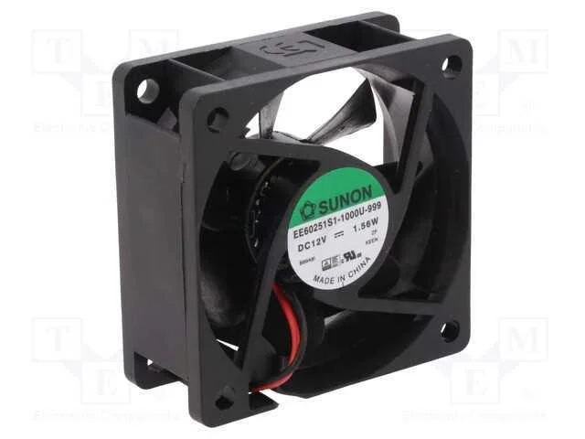 Ventilador: Dc, Transversal, 12vdc, 60x60x25mm, 39,72m3/H, 27dba