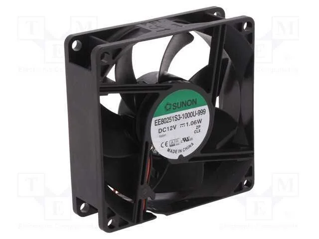 Ventilador: Dc, Transversal, 12vdc, 80x80x25mm, 55,77m3/H, 28dba