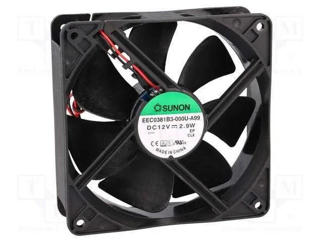 Ventilador: Dc, Transversal, 12vdc, 120x120x38mm, 158m3/H, 37dba