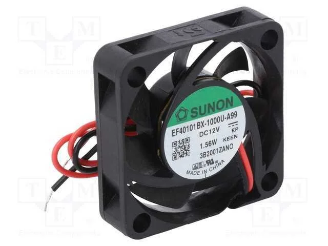 Ventilador: Dc, Transversal, 12vdc, 40x40x10mm, 16,99m3/H, 33,7dba