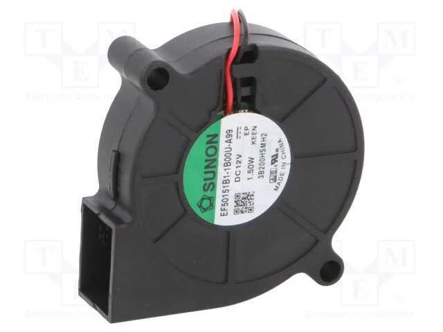 Ventilador: Dc, Blower, 12vdc, 51,6x51,7x15mm, 7,64m3/H, 41dba