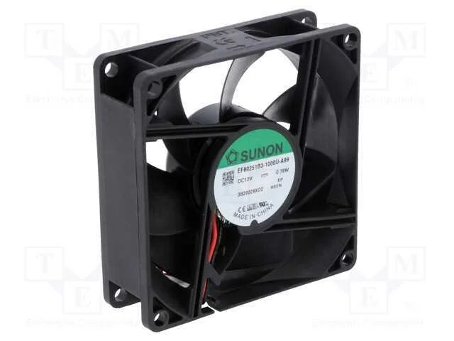 Ventilador: Dc, Transversal, 12vdc, 80x80x25mm, 56,05m3/H, 28dba