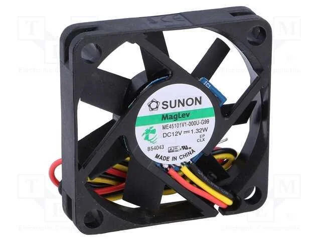 Ventilador: Dc, Transversal, 12vdc, 45x45x10mm, 19,9m3/H, 32,5dba